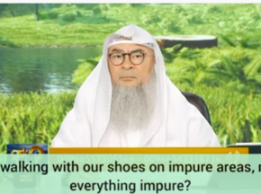 Does walking with shoes on impure areas make everything impure? - Assim al hakeem