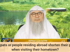 Can expats or people residing abroad shorten prayers when visiting their hometown?