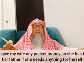 I don't give my wife pocket money...