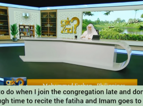 What to do if I join Imam late, don't have time to recite fateha & Imam goes to ruku
