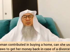 Can wife take half of his property in case of divorce? What if she contributed in buying the house?