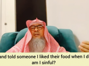 Lied to someone that I liked the food she cooked when I actually didn't, am I sinful