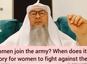 Can a muslim woman join the army? When is it mandatory 4 everyone to fight the enemy
