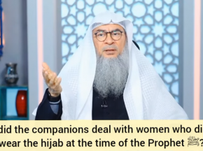 How did the companions deal with women who did not wear the hijab at Prophet's time?