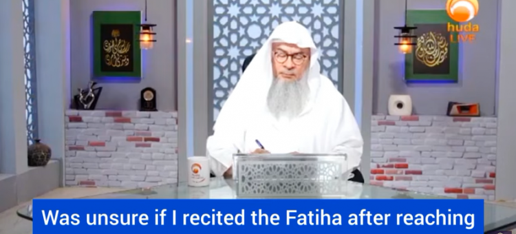 Was not sure if I recited the fateha after reaching ruku, what to do?