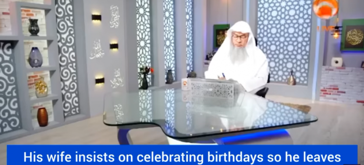 He leaves the house cuz wife celebrates birthdays! Men take charge of your household