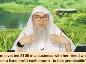 Invested money in business & the partner gives fixed profit every month, is it halal