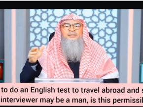 Need to do a test to travel abroad to study but interviewer may be a man, is it ok?
