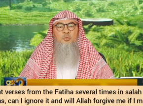 I repeat fateha many times due to waswas, Can I ignore Will Allah forgive if I mistake