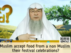 Can we accept food or gifts from non muslims on their Festivals (Christmas, Diwali etc)