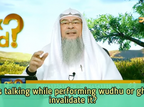 Does talking while performing wudu or ghusl invalidate it?