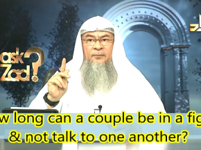 How long can a husband and a wife be in a fight and not talk to each other?