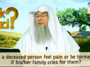 Will a deceased person feel pain or be tormented if we cry or wail when he dies?
