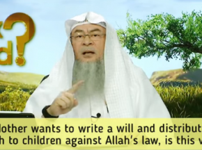 Mother wants to write a Will & distribute wealth to children against Allah's Law, is it valid?