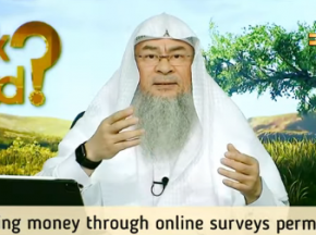 Is earning money through online surveys permissible?