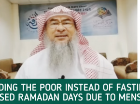 Feeding the poor instead of fasting missed Ramadan days due to menses?